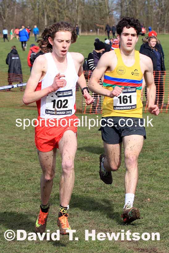 Mens Under-20s 2023 UK CAU Inter Counties Cross Country Champs, Prestwold Hall, Loughborough. Photo: David T. Hewitson/Sports for All Pics